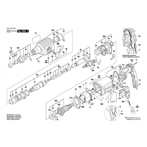 Запчасти для перфоратора Bosch GBH 2-22RE